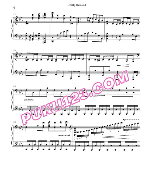 天天钢琴网-免费下载kingdom-hearts-dearly-beloved