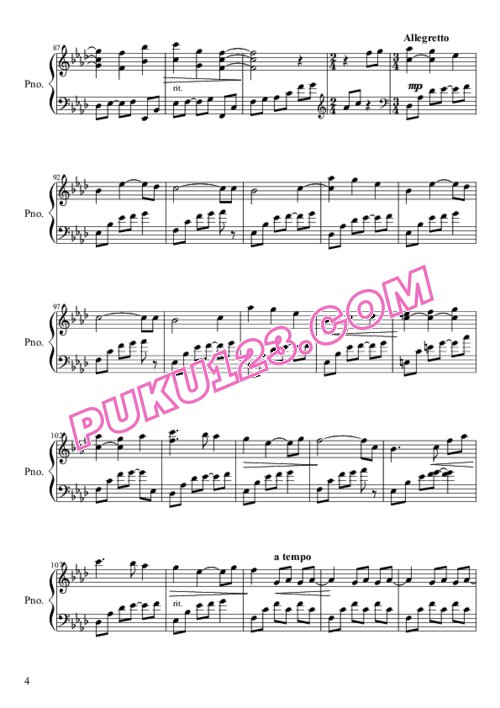 天天钢琴网-免费下载Kingdom Hearts - Riku's Theme