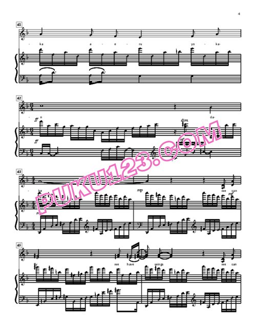 macross-voices钢琴谱第3页