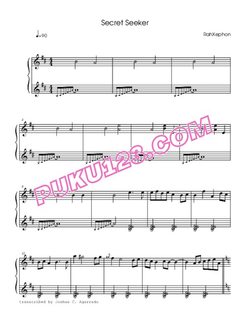 rahxephon-secret-seeker钢琴谱第1页