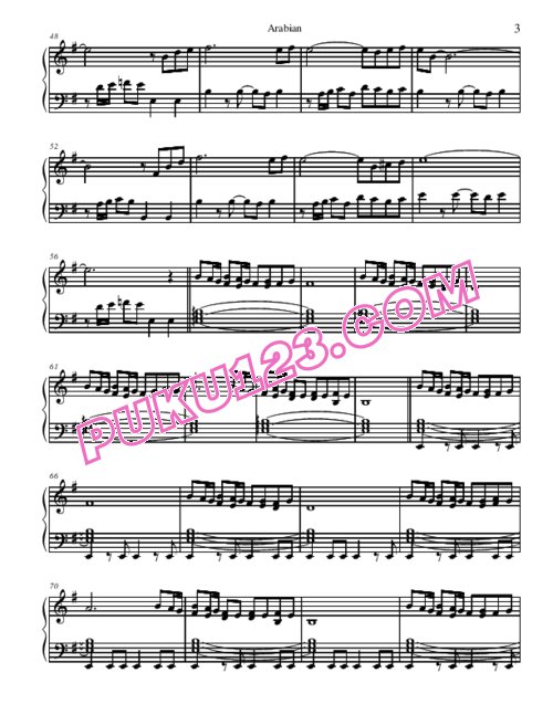 runescape-arabian-piano钢琴谱第3页