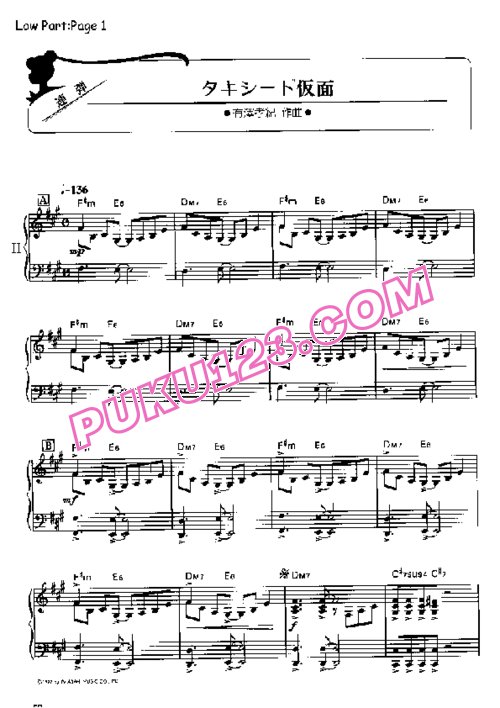 天天钢琴网-免费下载46.Tuxedo Kamen