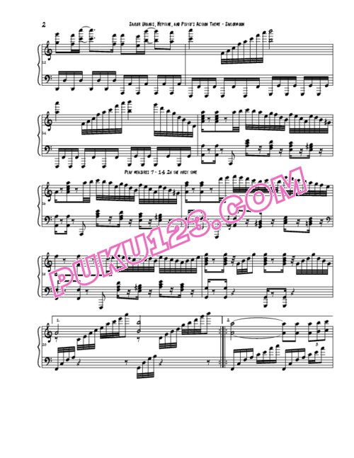 天天钢琴网-免费下载sailor-moon-uranus-neptune-pluto-action-theme