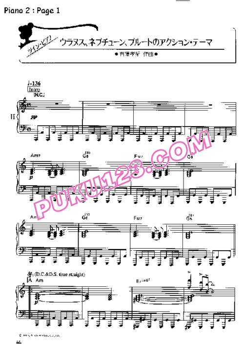 天天钢琴网-免费下载48.Uranus, Neptune, Pluto Action Theme