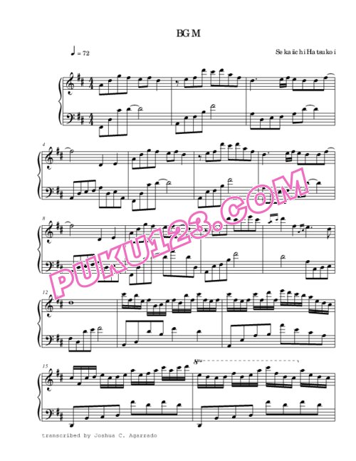 天天钢琴网-免费下载sekaiichi-hatsukoi-bgm