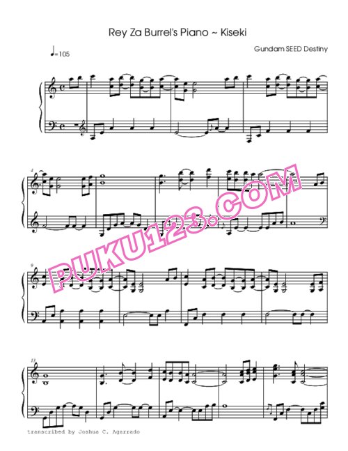 天天钢琴网-免费下载gundam-seed-destiny-rey-za-burrels-piano-kiseki