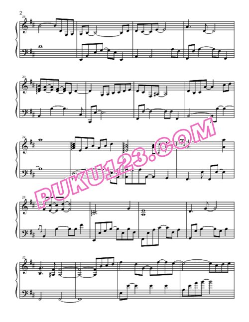 天天钢琴网-免费下载gundam-seed-destiny-rey-za-burrels-piano-omokage