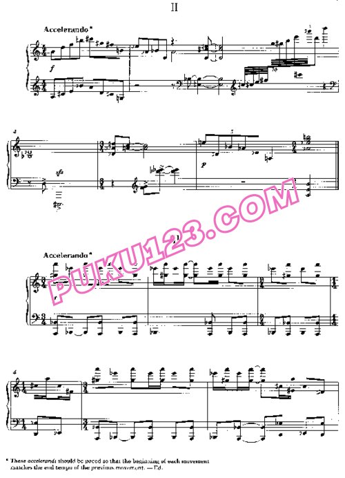 天天钢琴网-免费下载Antheil - Sonatina (Death of the Machines)