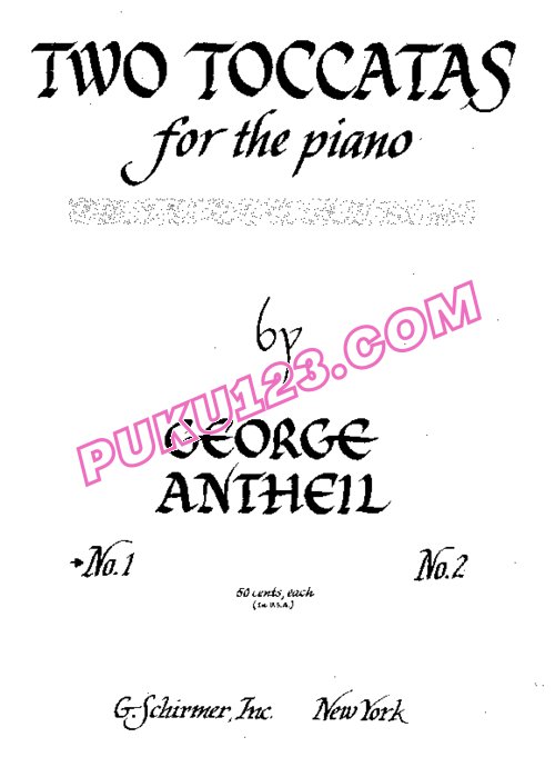天天钢琴网-免费下载Antheil - 2 Toccatas