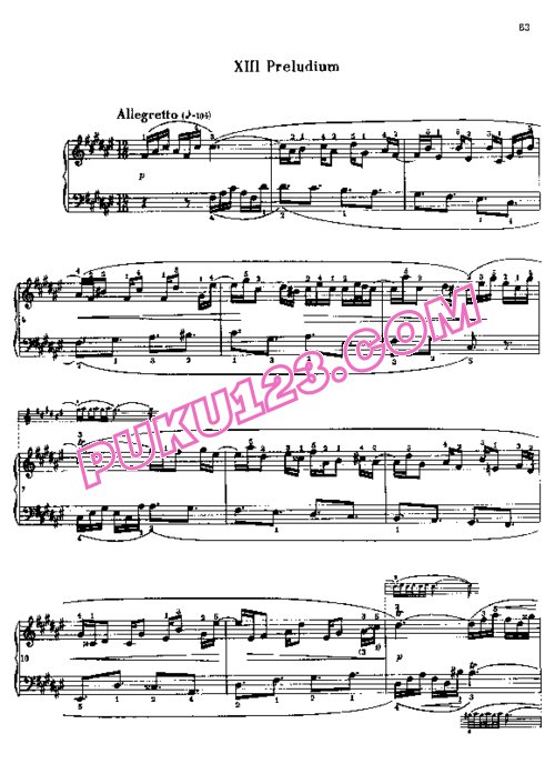 天天钢琴网-免费下载Bach - The Well Tempered Clavier II BWV 870-893(2)