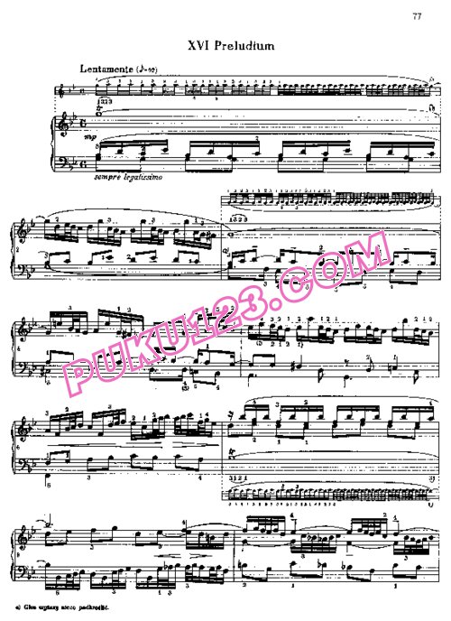 天天钢琴网-免费下载Bach - The Well Tempered Clavier II BWV 870-893(2)