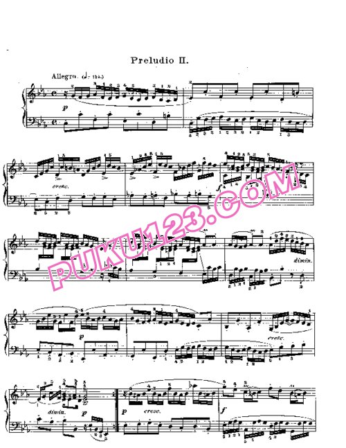 天天钢琴网-免费下载Prelude & Fugue_02