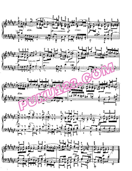 天天钢琴网-免费下载Prelude & Fugue_08