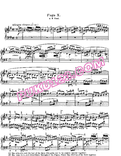 天天钢琴网-免费下载Prelude & Fugue_10