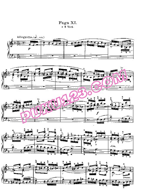 天天钢琴网-免费下载Prelude & Fugue_11