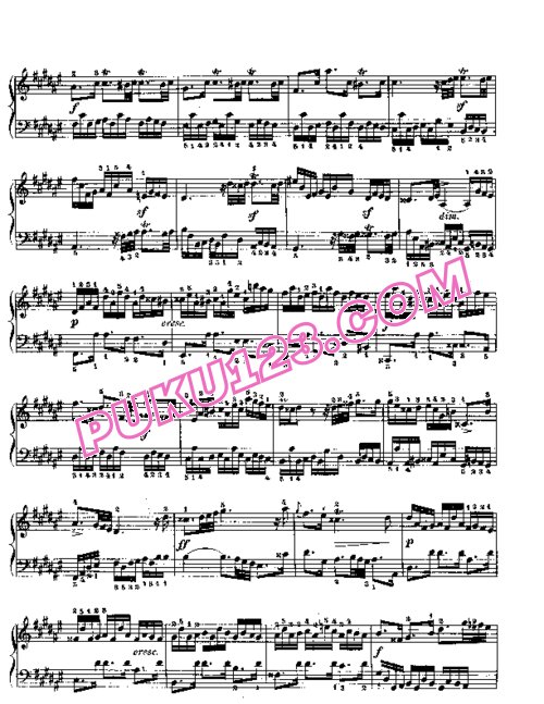 天天钢琴网-免费下载Prelude & Fugue_13