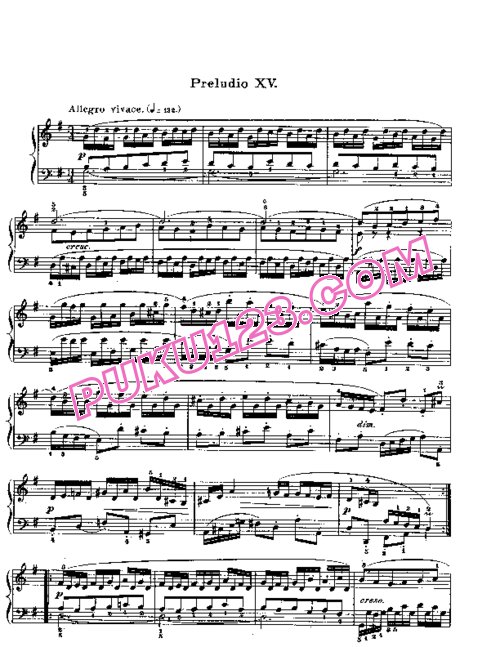 天天钢琴网-免费下载Prelude & Fugue_15