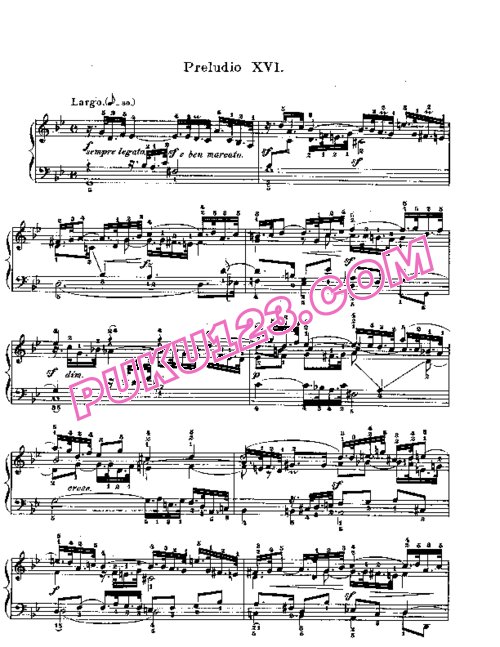 天天钢琴网-免费下载Prelude & Fugue_16