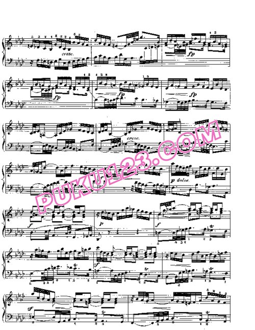 天天钢琴网-免费下载Prelude & Fugue_17