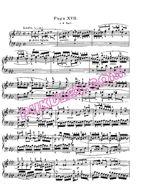 天天钢琴网-免费下载Prelude & Fugue_17