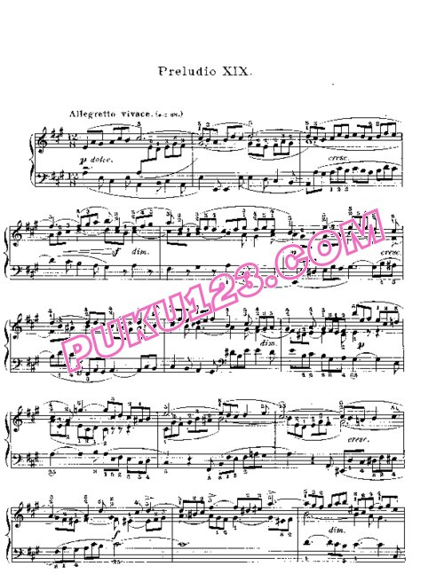 天天钢琴网-免费下载Prelude & Fugue_19