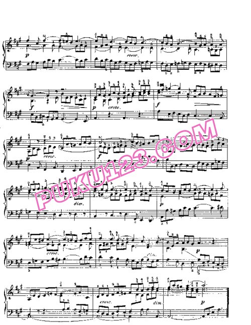 天天钢琴网-免费下载Prelude & Fugue_19