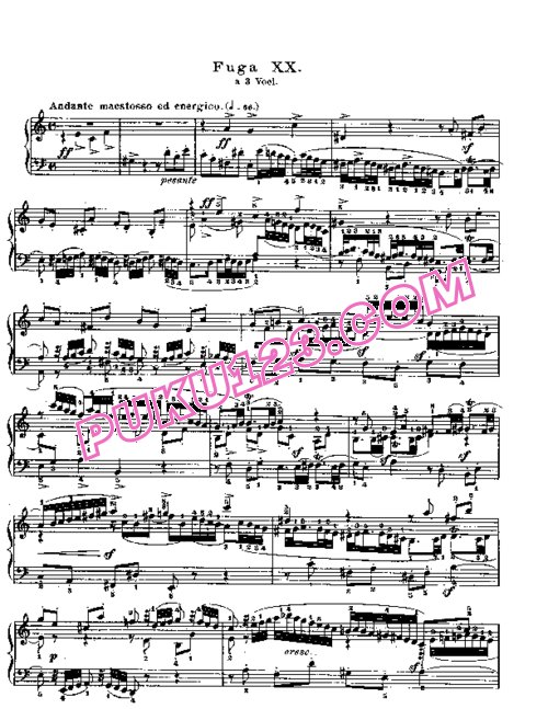 天天钢琴网-免费下载Prelude & Fugue_20