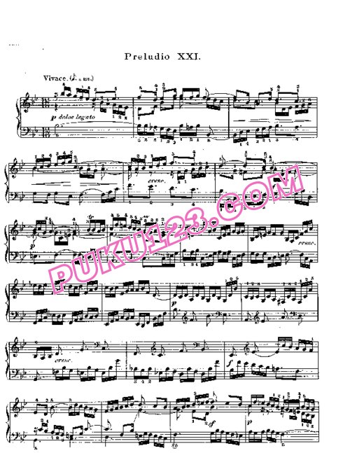天天钢琴网-免费下载Prelude & Fugue_21