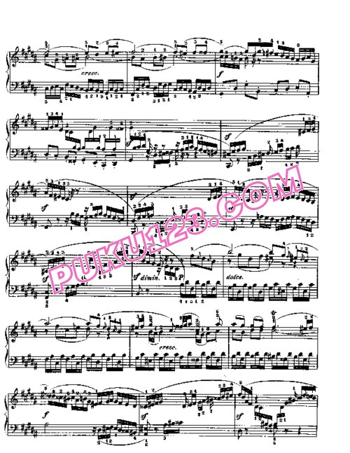 天天钢琴网-免费下载Prelude & Fugue_23