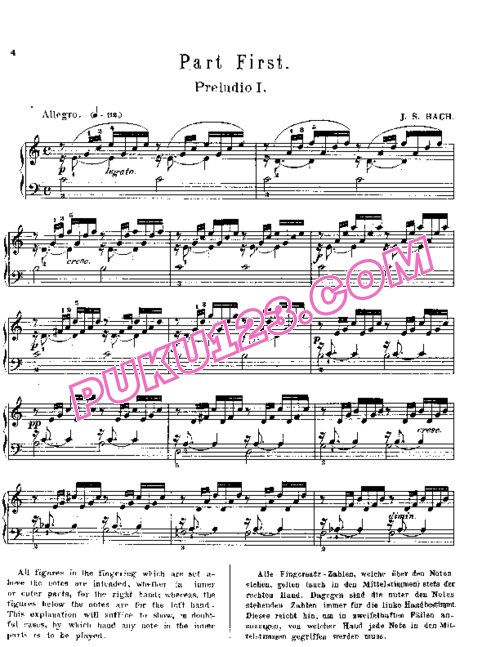 天天钢琴网-免费下载Prelude & Fugue_01