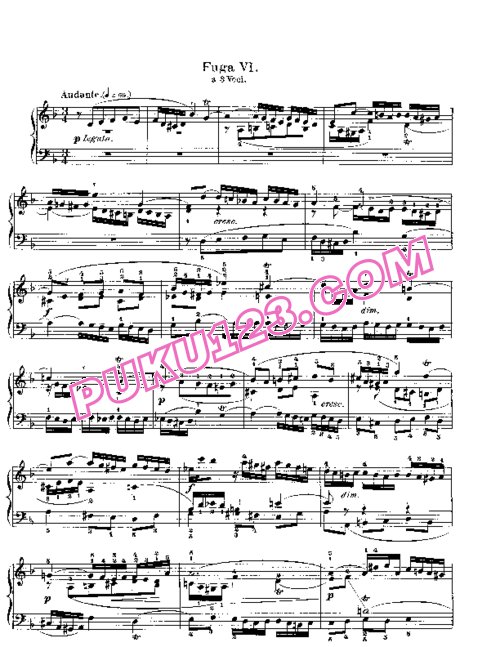 天天钢琴网-免费下载Prelude & Fugue_06