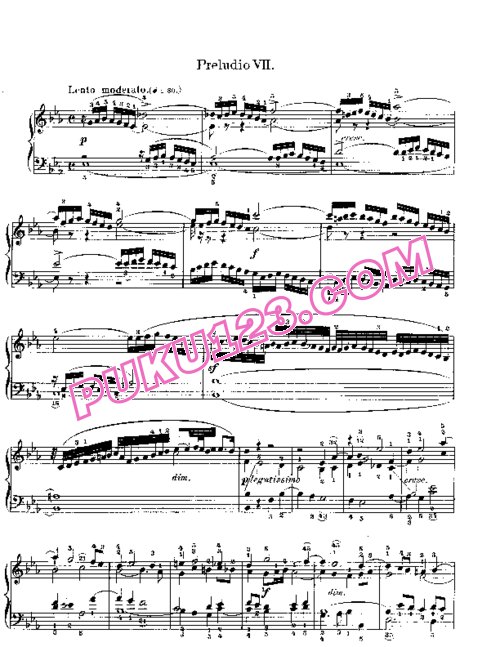 天天钢琴网-免费下载Prelude & Fugue_07