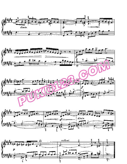 天天钢琴网-免费下载Prelude & Fugue_09