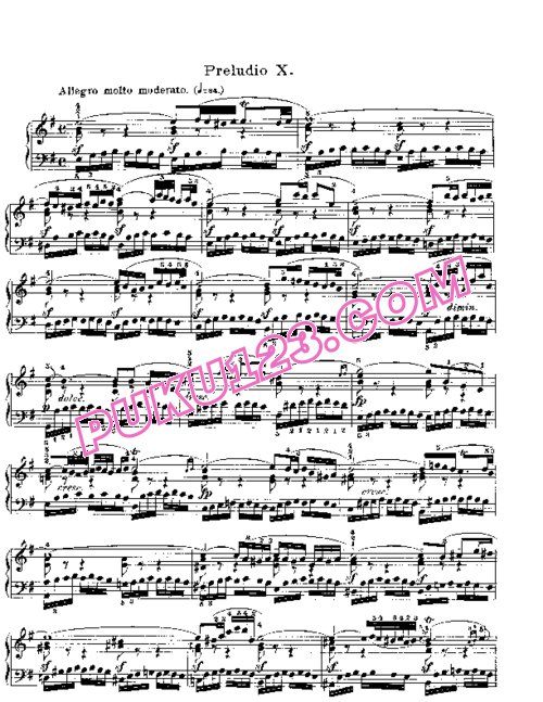 天天钢琴网-免费下载Prelude & Fugue_10
