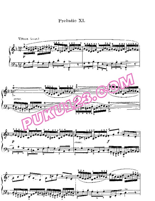 天天钢琴网-免费下载Prelude & Fugue_11