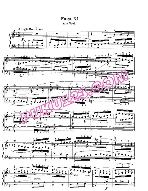天天钢琴网-免费下载Prelude & Fugue_11