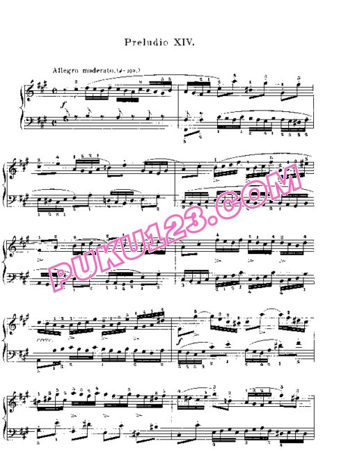 天天钢琴网-免费下载Prelude & Fugue_14
