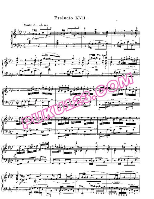 天天钢琴网-免费下载Prelude & Fugue_17
