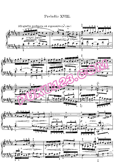天天钢琴网-免费下载Prelude & Fugue_18