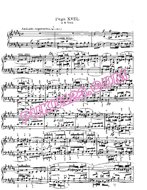 天天钢琴网-免费下载Prelude & Fugue_18