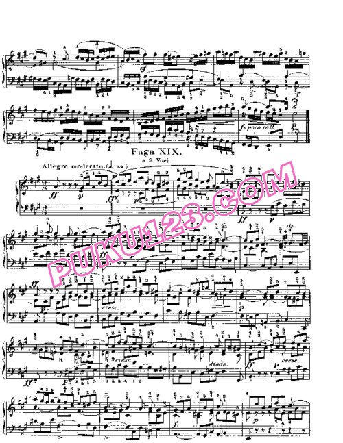 天天钢琴网-免费下载Prelude & Fugue_19