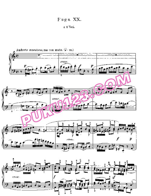 天天钢琴网-免费下载Prelude & Fugue_20
