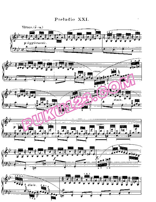 天天钢琴网-免费下载Prelude & Fugue_21