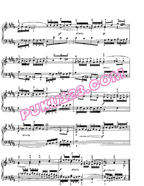 天天钢琴网-免费下载Prelude & Fugue_23