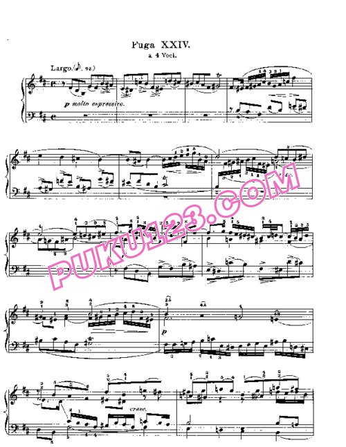 天天钢琴网-免费下载Prelude & Fugue_24