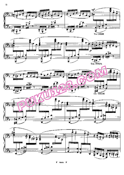 天天钢琴网-免费下载Bach - Cortot - Toccata and Fugue in d Minor BWV 565 柯尔托改编钢琴独奏版