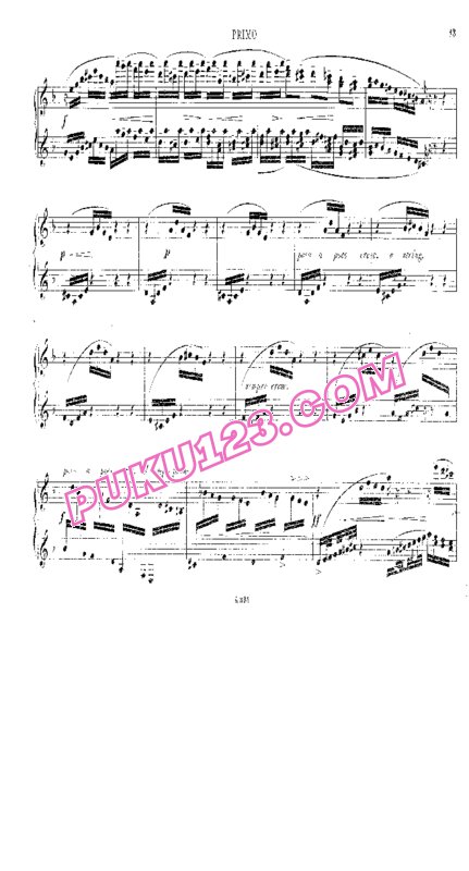 天天钢琴网-免费下载Bach - Reger - Toccata and Fugue in d Minor BWV 565 - 4 Hands 雷格改编钢琴四手联弹版