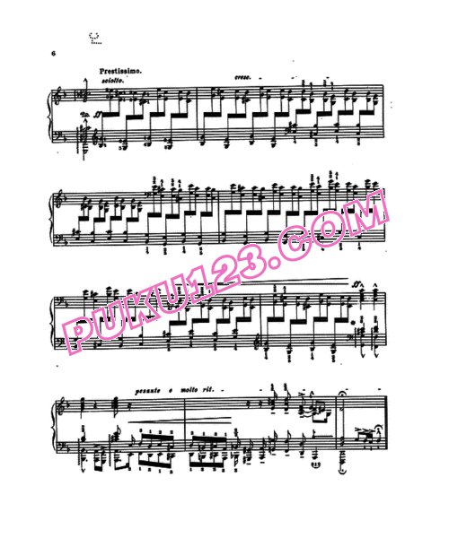 天天钢琴网-免费下载Bach - Toccata d-moll for Organ - Tausig - Transcription 陶西格改编钢琴独奏版