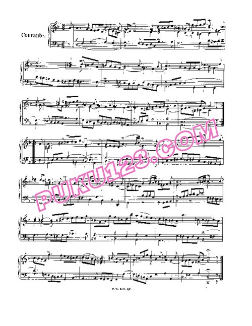 天天钢琴网-免费下载French Suite No 1