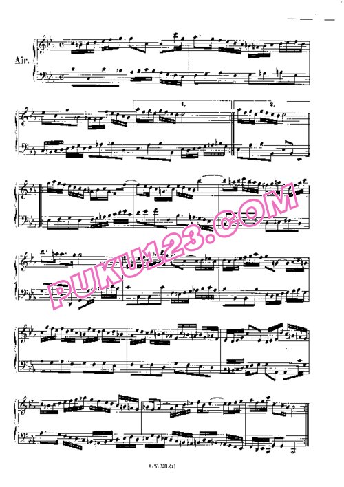 天天钢琴网-免费下载French Suite No 2